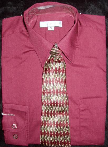 Boys burgundy dress shirt deals